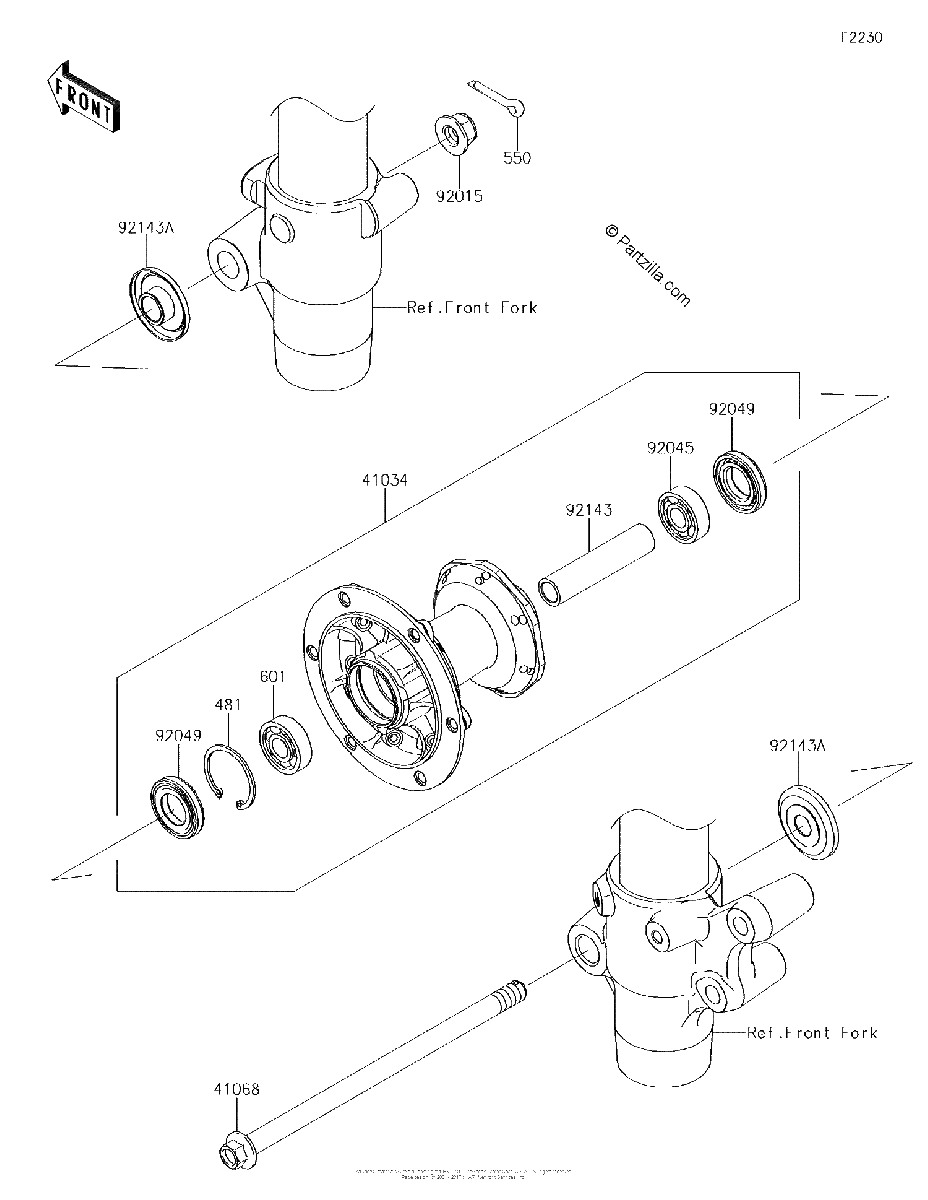Diagrama de FRONT HUB