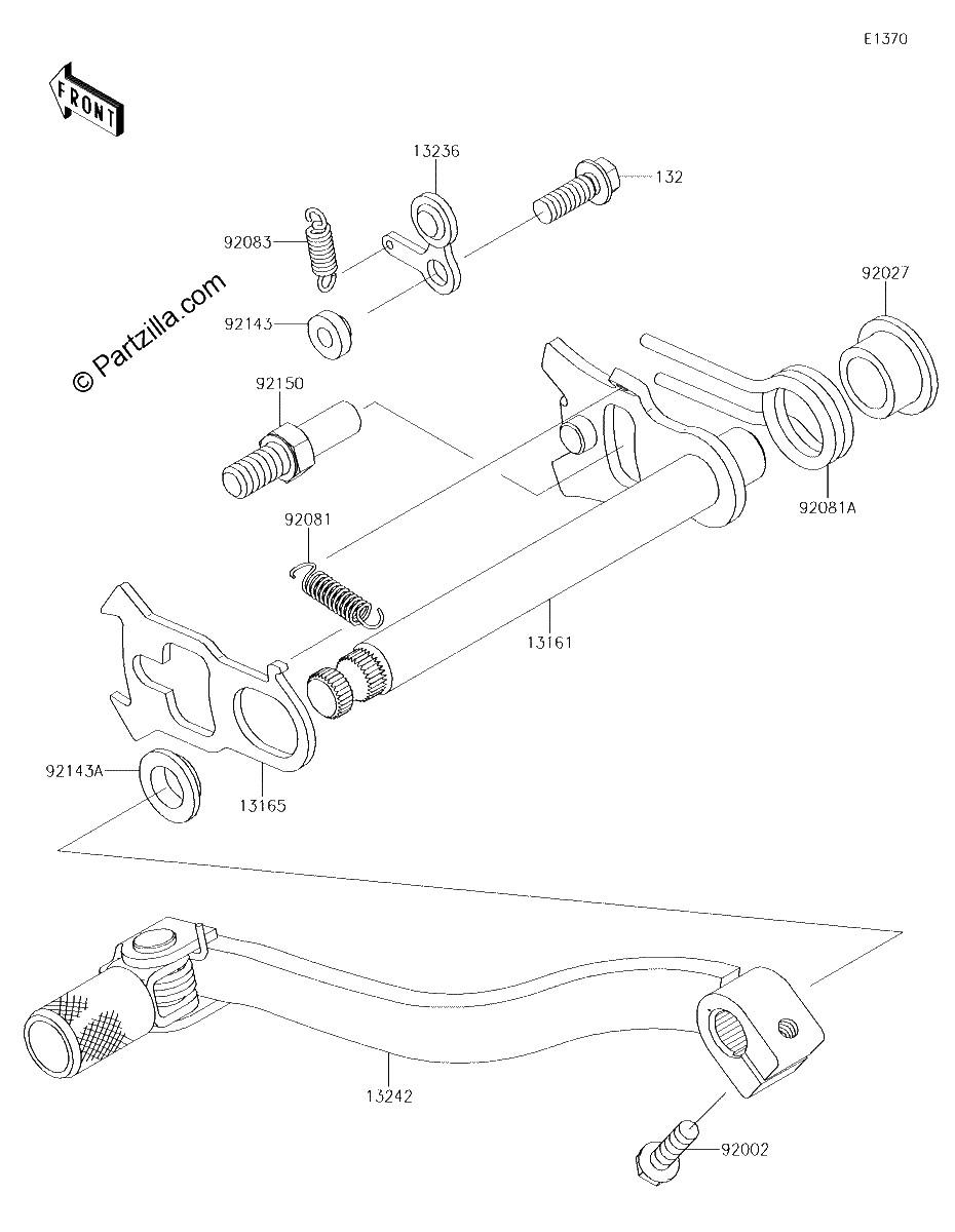 Diagrama de GEAR CHANGE MECHANISM