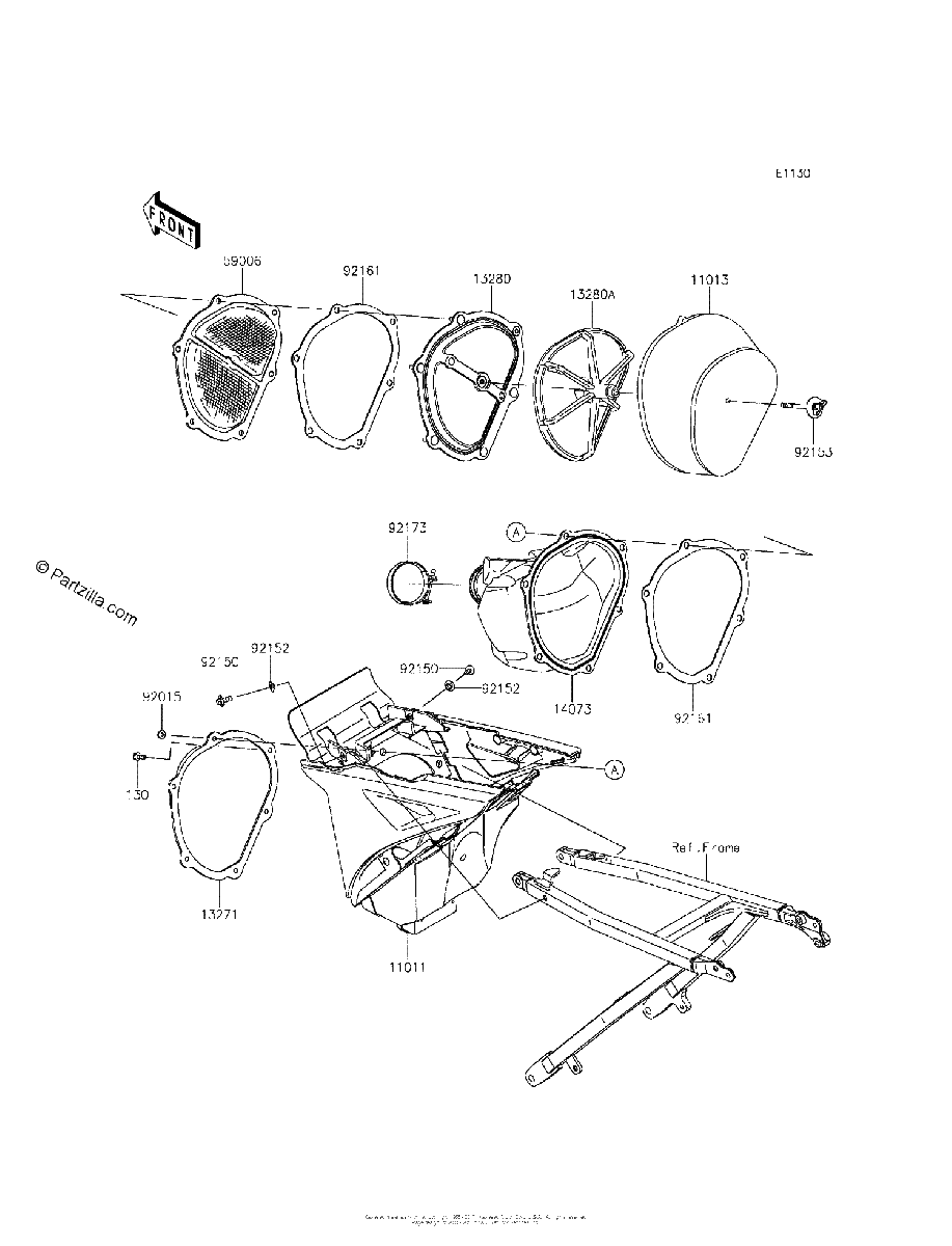 Diagrama de AIR CLEANER