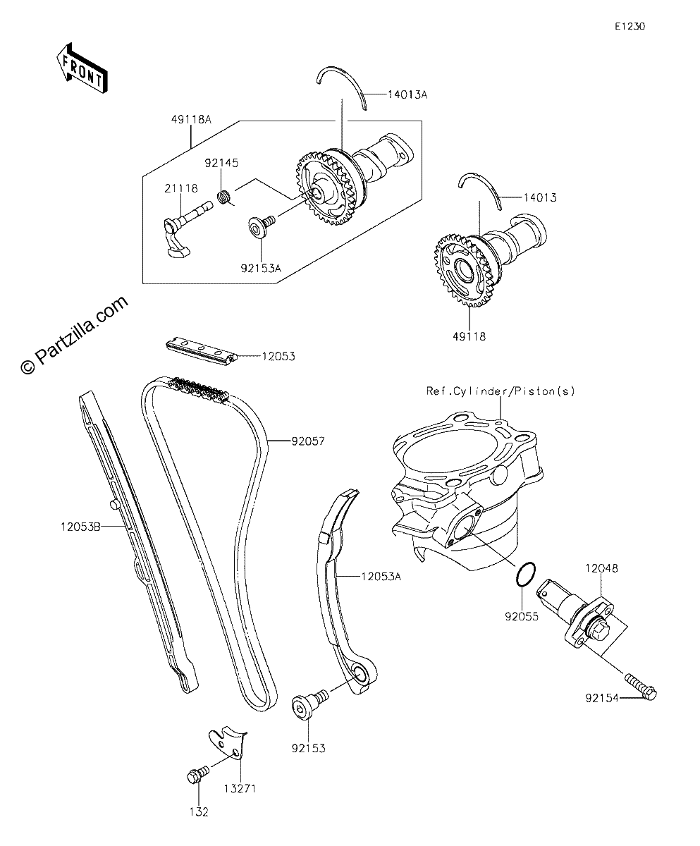 Diagrama de CAMSHAFT S TENSIONER