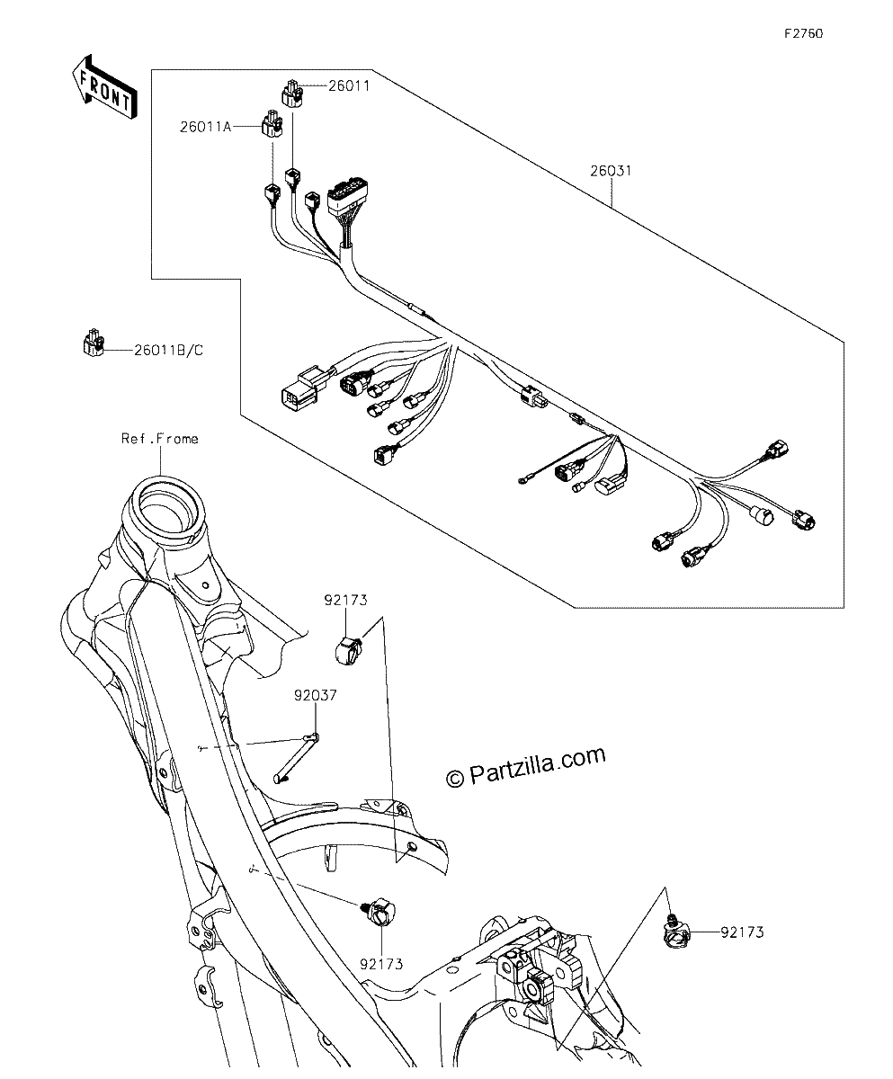 Diagrama de CHASSIS ELECTRICAL EQUIPMENT