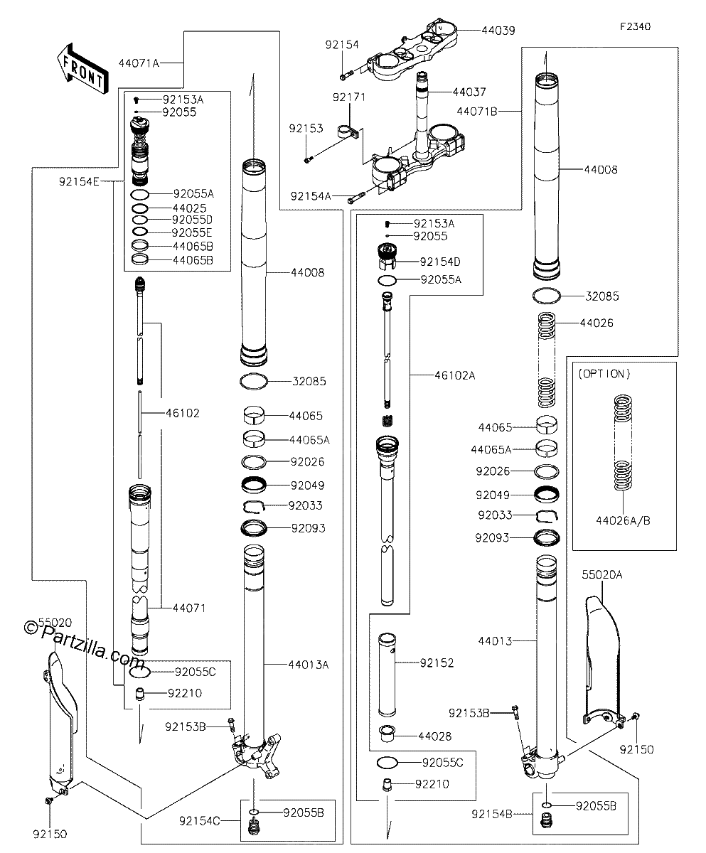 Diagrama de FRONT FORK