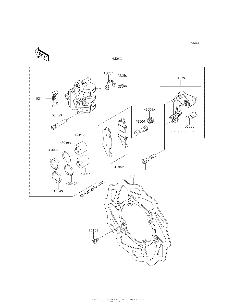 Diagrama de FRONT BRAKE