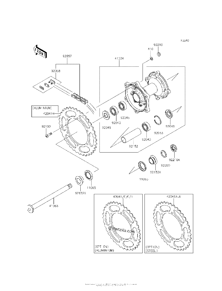 Diagrama de REAR HUB