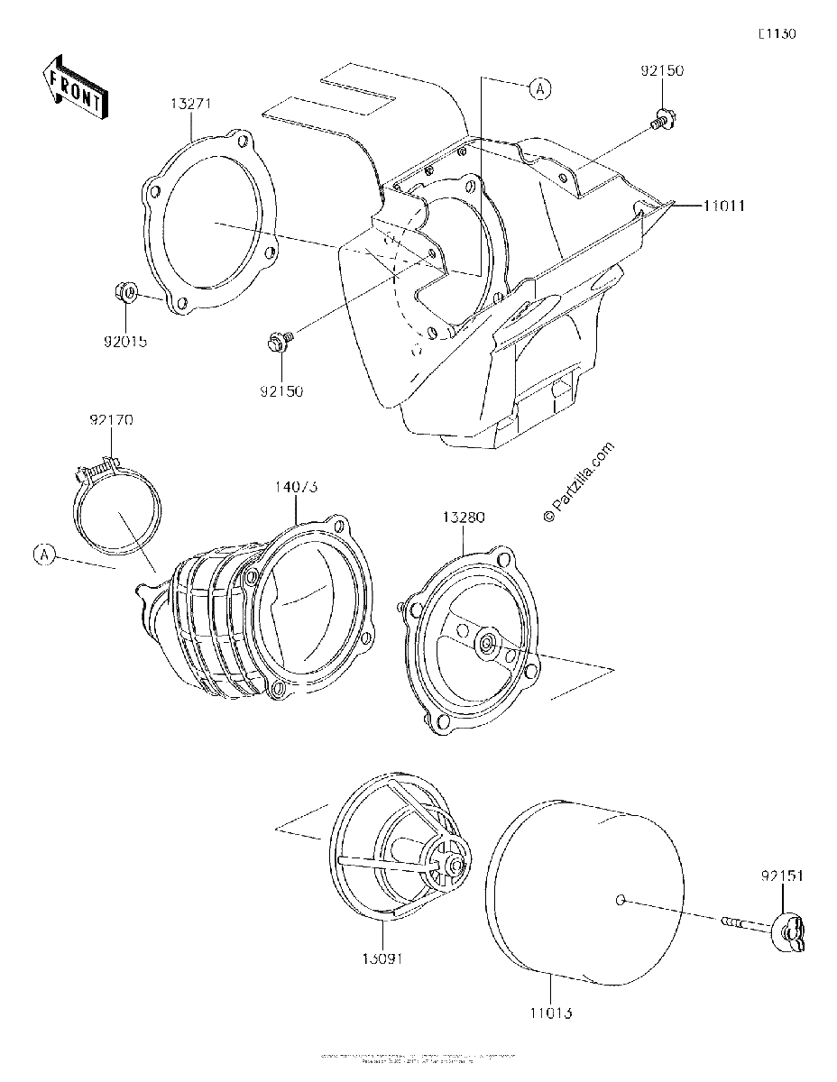 Diagrama de AIR CLEANER