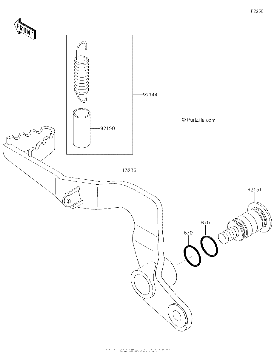 Diagrama de BRAKE PEDAL