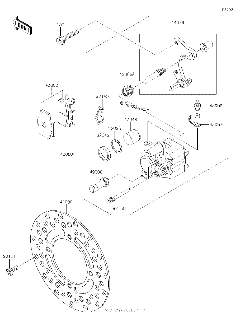 Diagrama de FRONT BRAKE