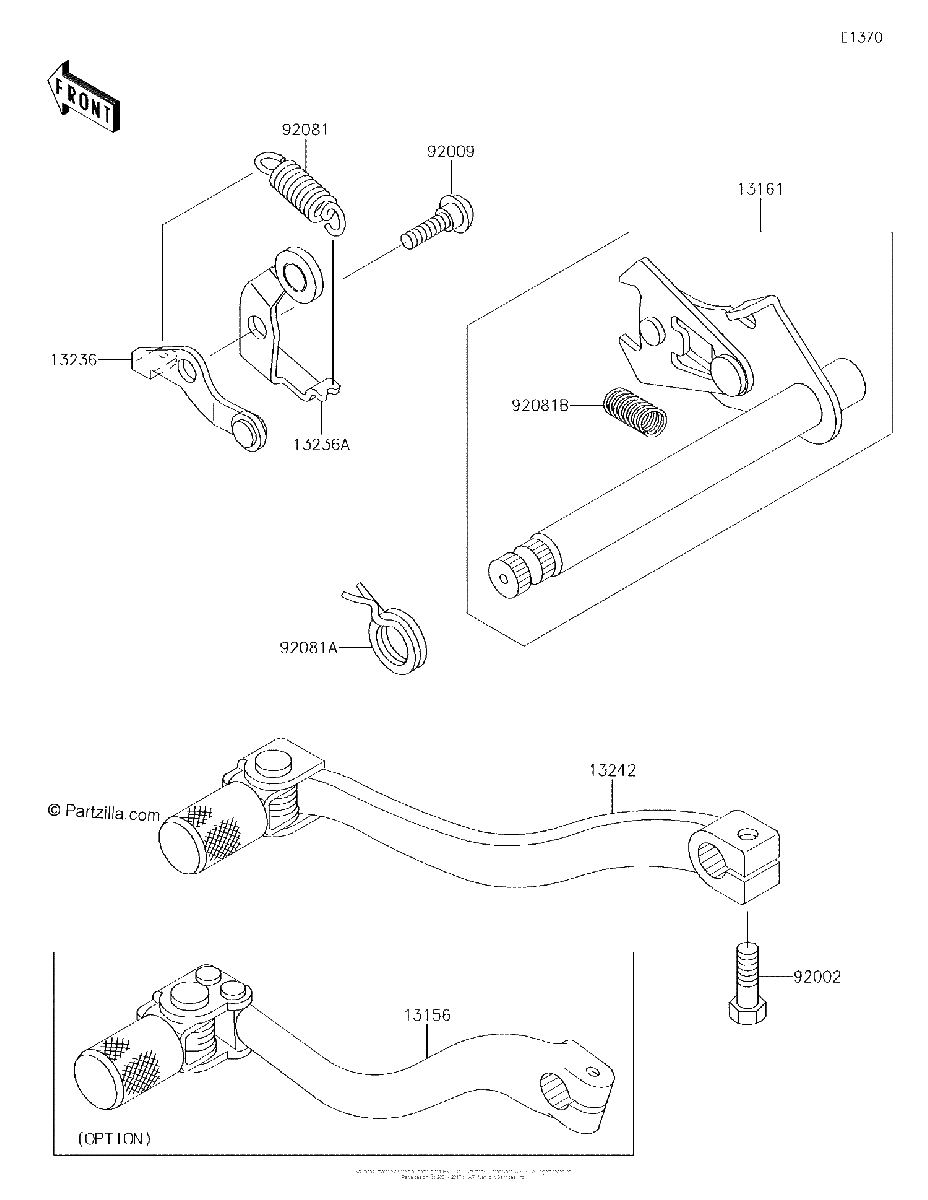 Diagrama de GEAR CHANGE MECHANISM