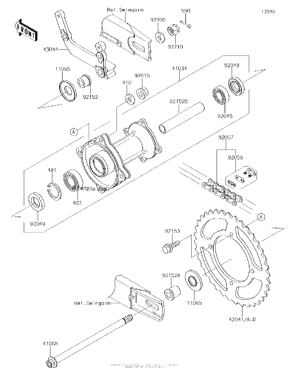 Diagrama de REAR HUB