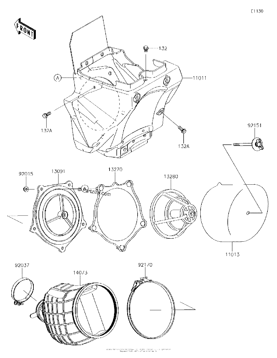 Diagrama de AIR CLEANER