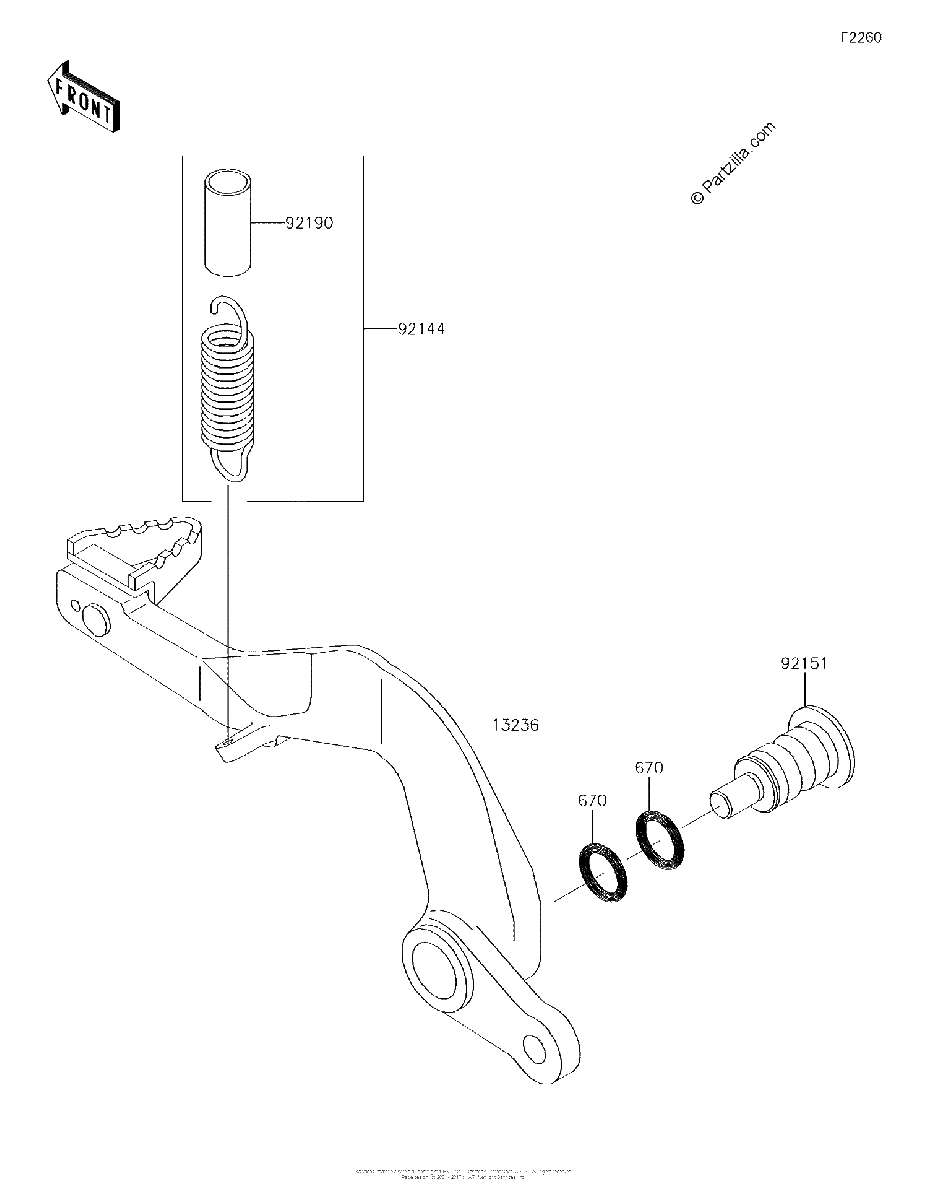 Diagrama de BRAKE PEDAL