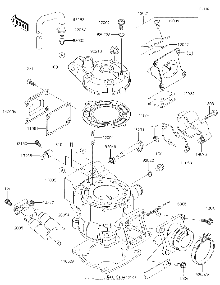 Diagrama de CYLINDER HEAD CYLINDER