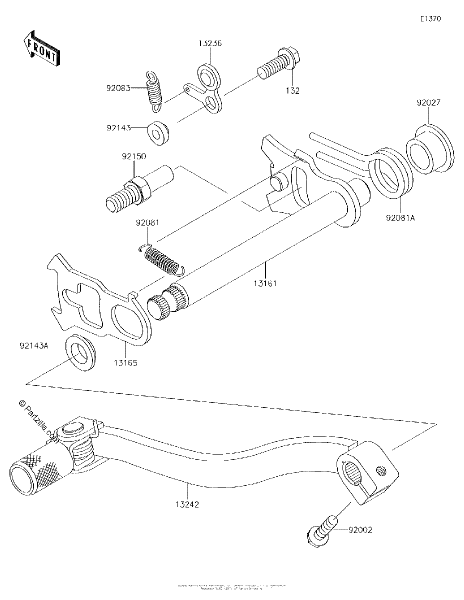 Diagrama de GEAR CHANGE MECHANISM