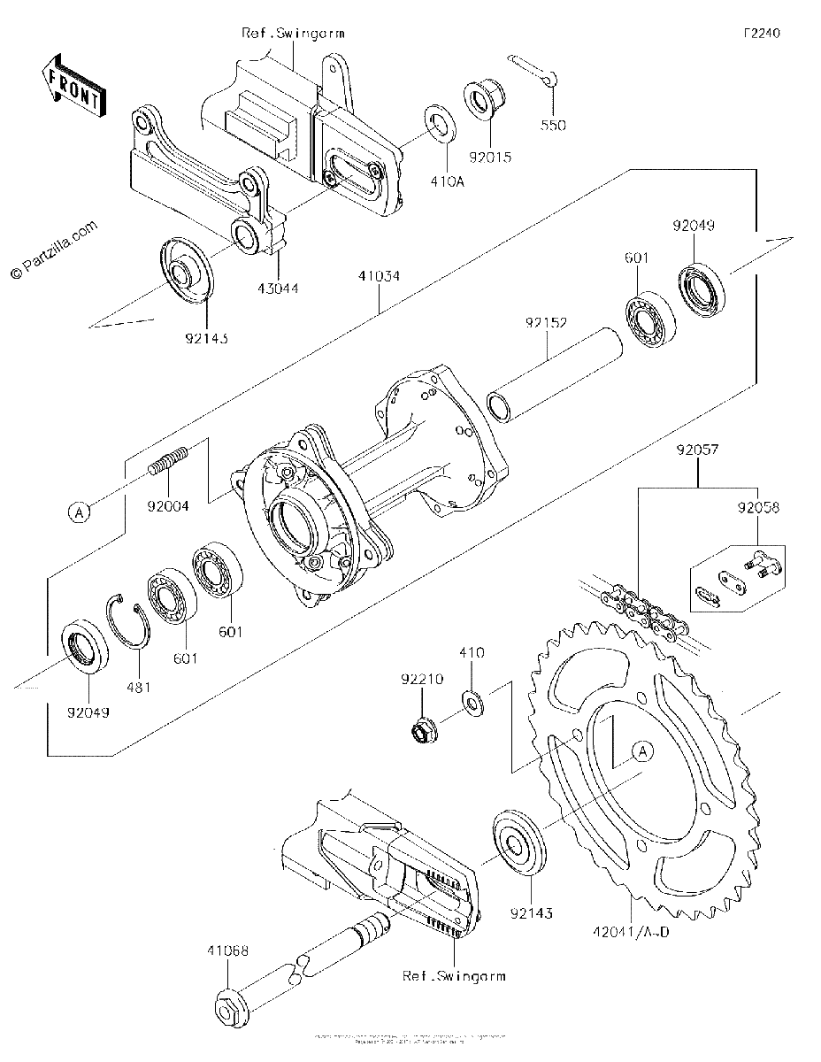Diagrama de REAR HUB