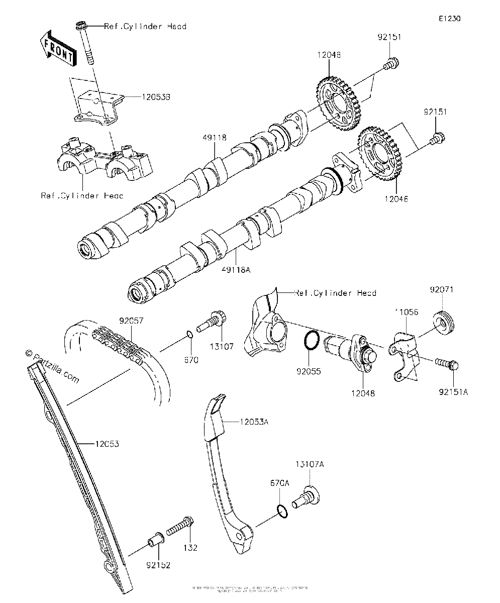 Diagrama de CAMSHAFT S TENSIONER