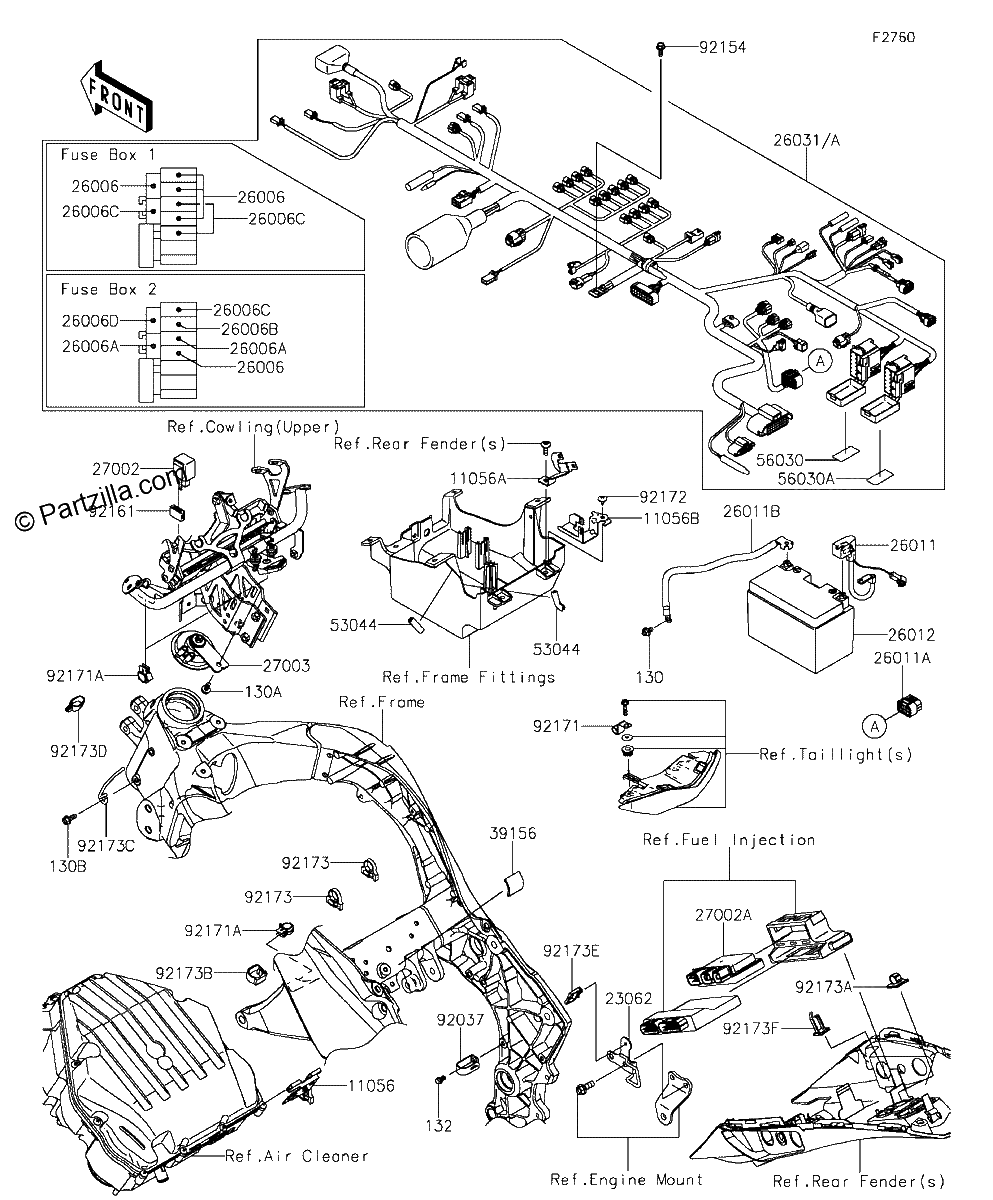 Diagrama de CHASSIS ELECTRICAL EQUIPMENT