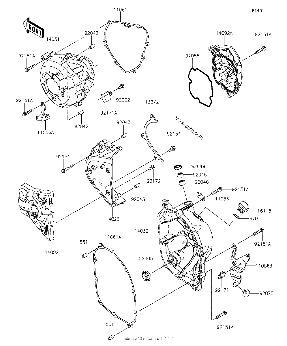 Diagrama de ENGINE COVER S