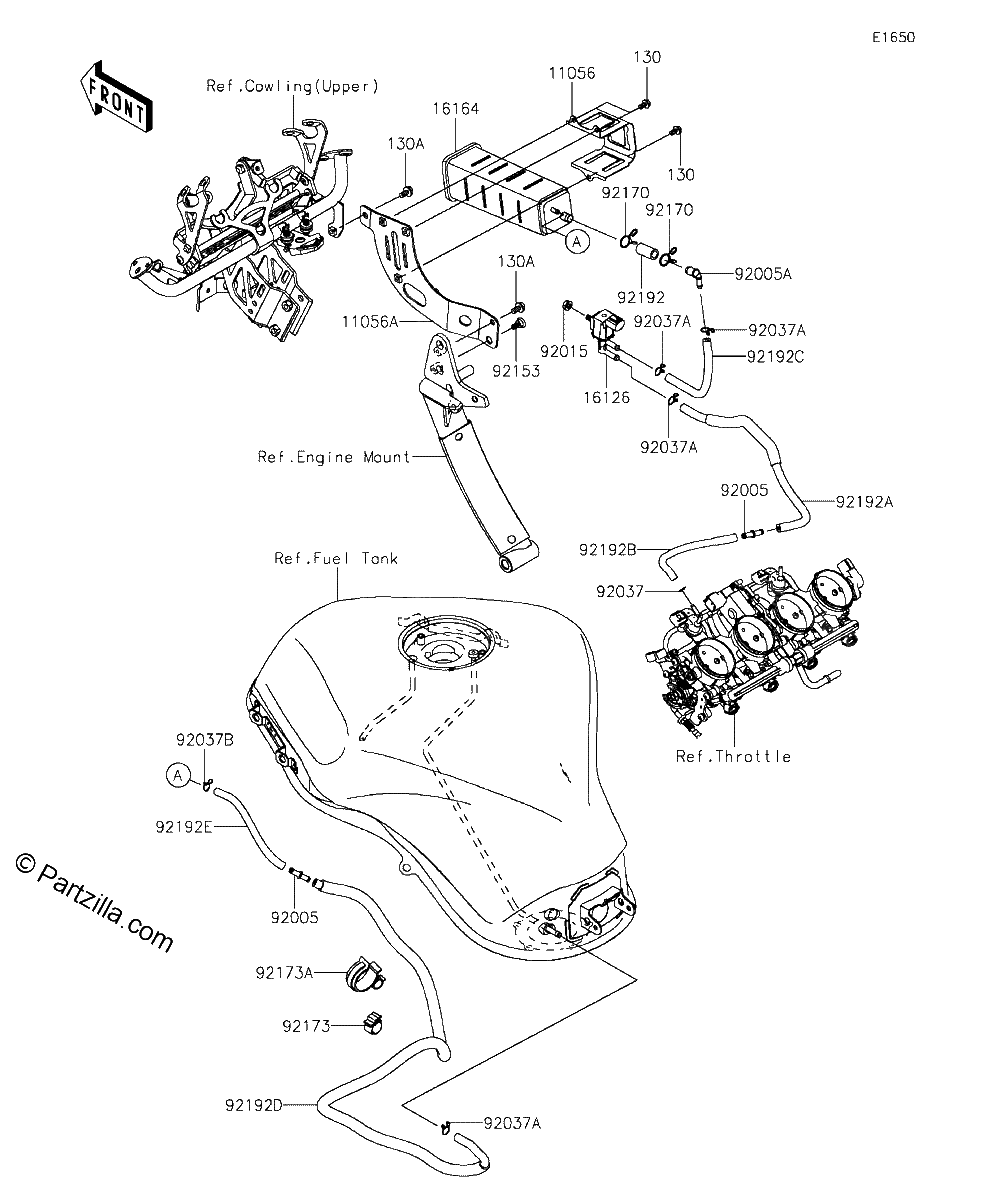 Diagrama de FUEL EVAPORATIVE SYSTEM CA