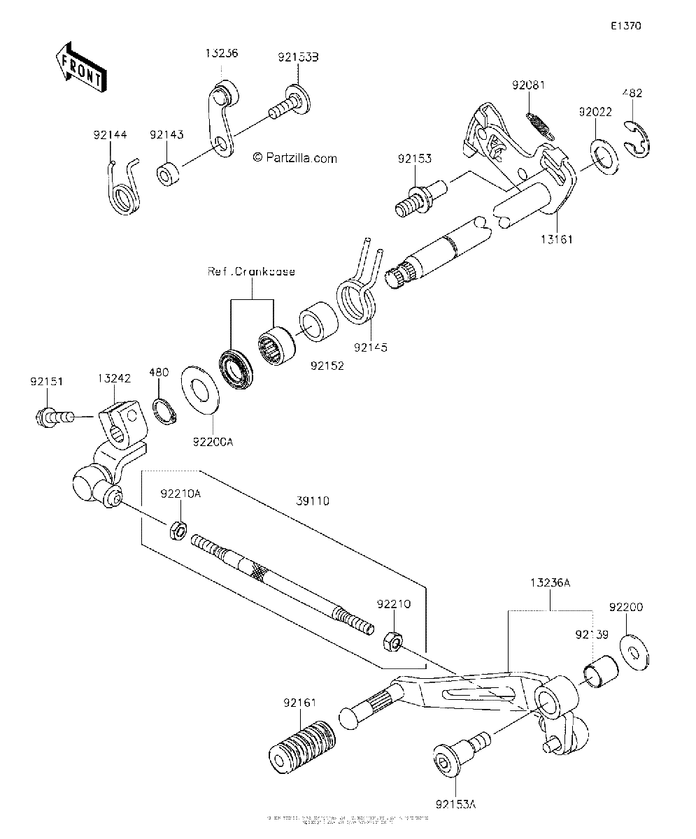 Diagrama de GEAR CHANGE MECHANISM
