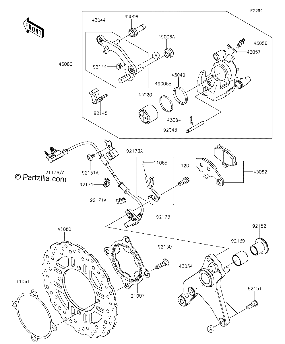 Diagrama de REAR BRAKE