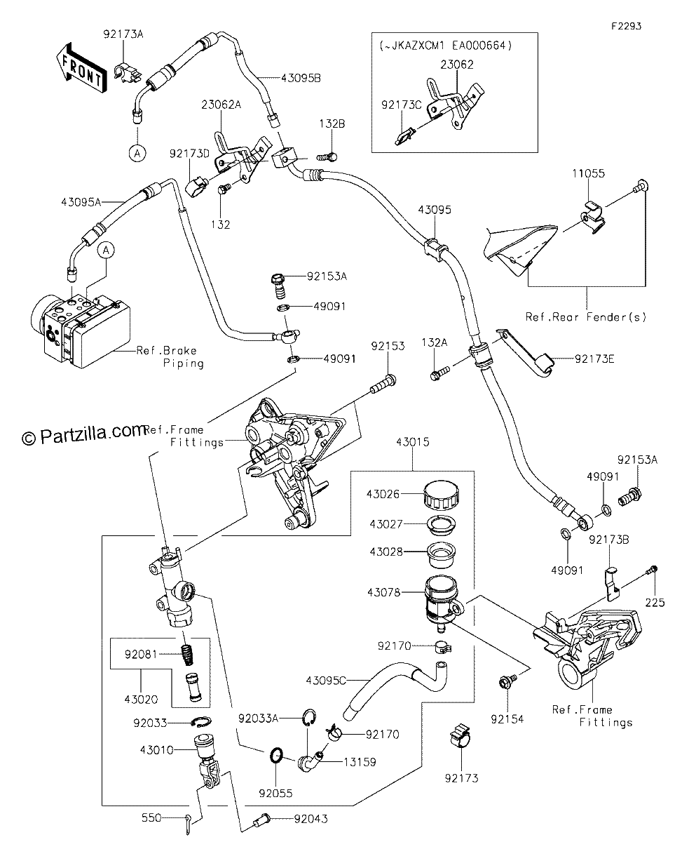 Diagrama de REAR MASTER CYLINDER 2 2