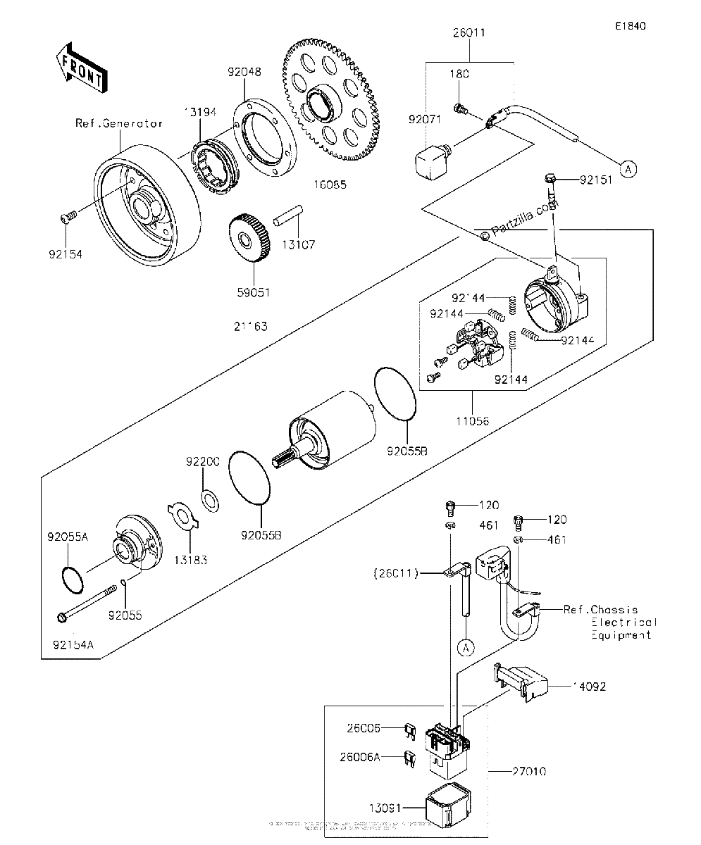 Diagrama de STARTER MOTOR