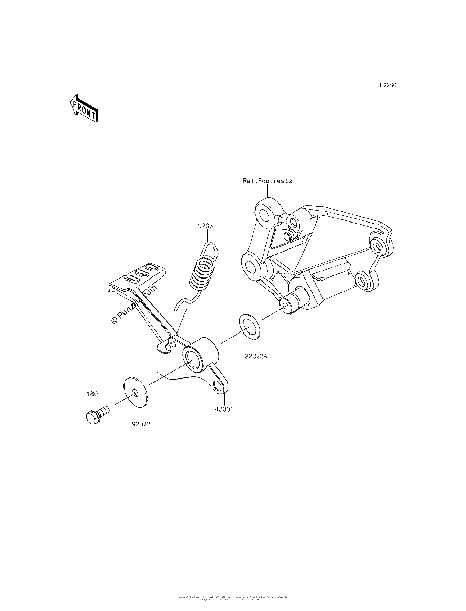 Diagrama de BRAKE PEDAL TORQUE LINK