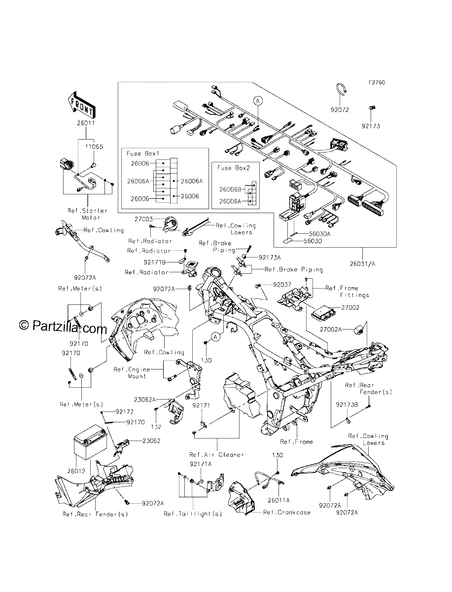 Diagrama de CHASSIS ELECTRICAL EQUIPMENT
