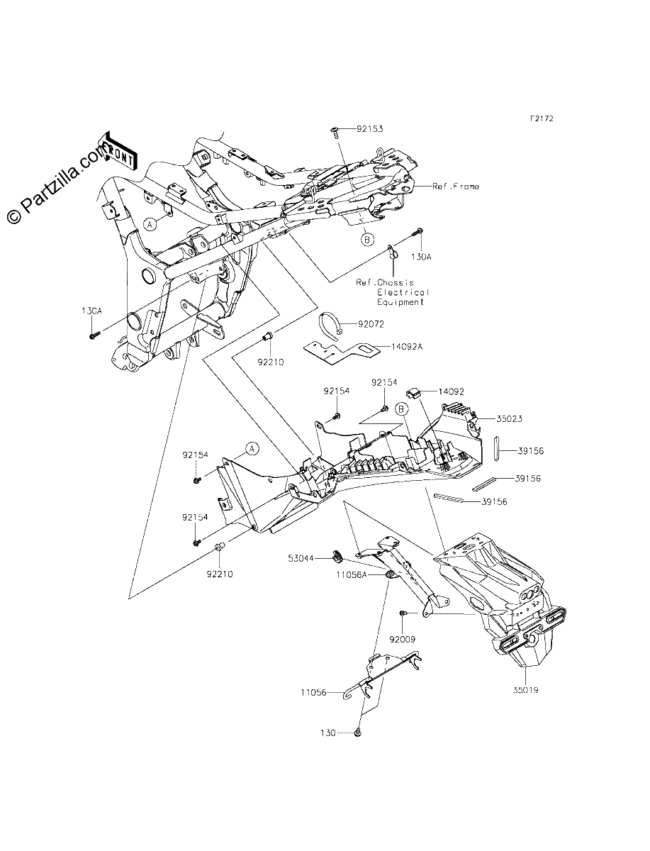 Diagrama de REAR FENDER S