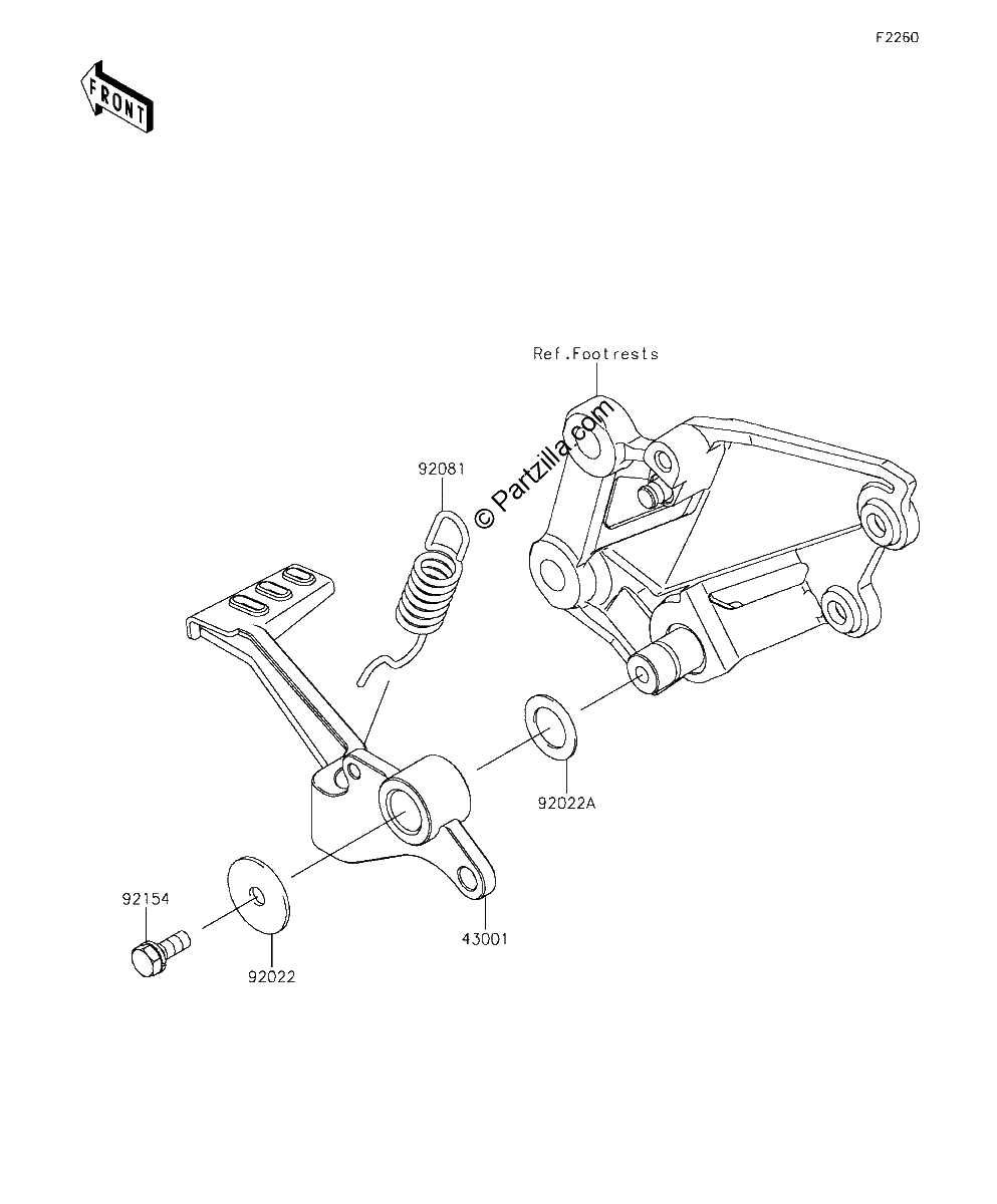 Diagrama de BRAKE PEDAL TORQUE LINK