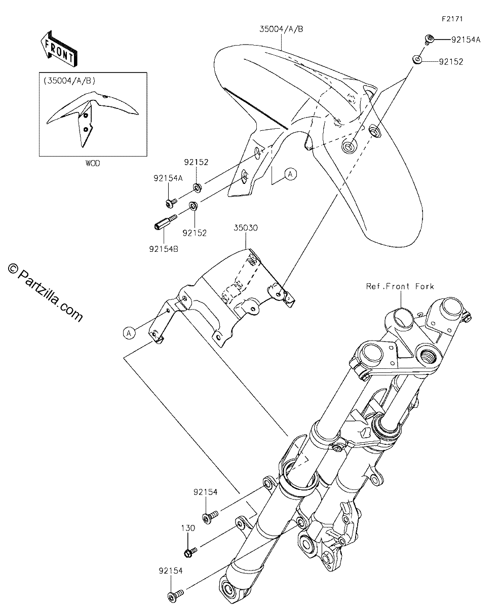 Diagrama de FRONT FENDER S