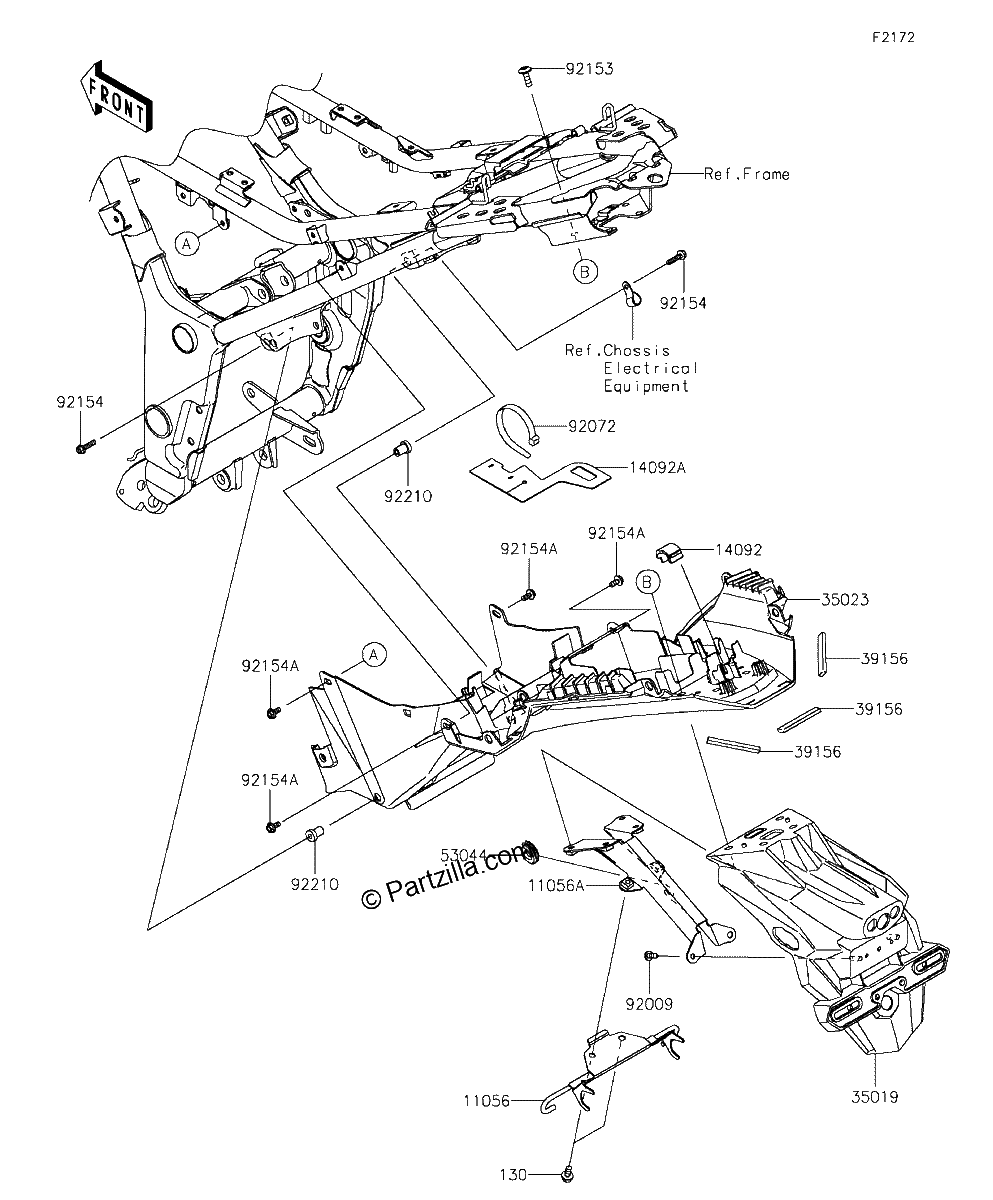 Diagrama de REAR FENDER S