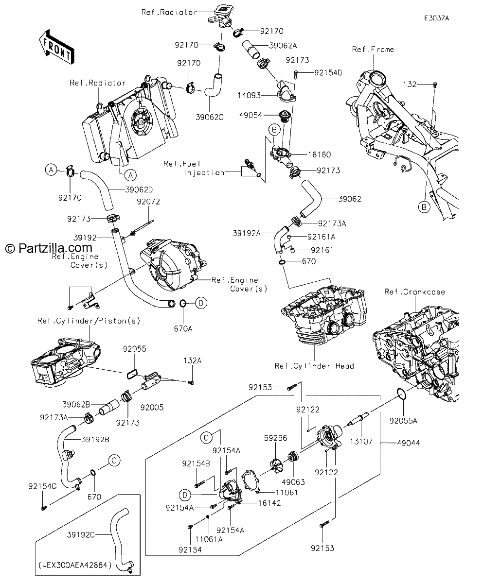 Diagrama de WATER PIPE EX300AEA39568