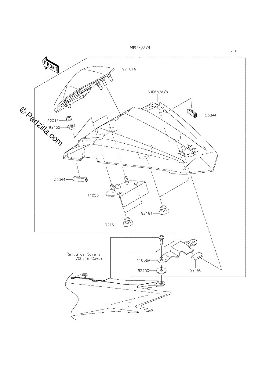 Diagrama de ACCESSORY SINGLE SEAT COVER
