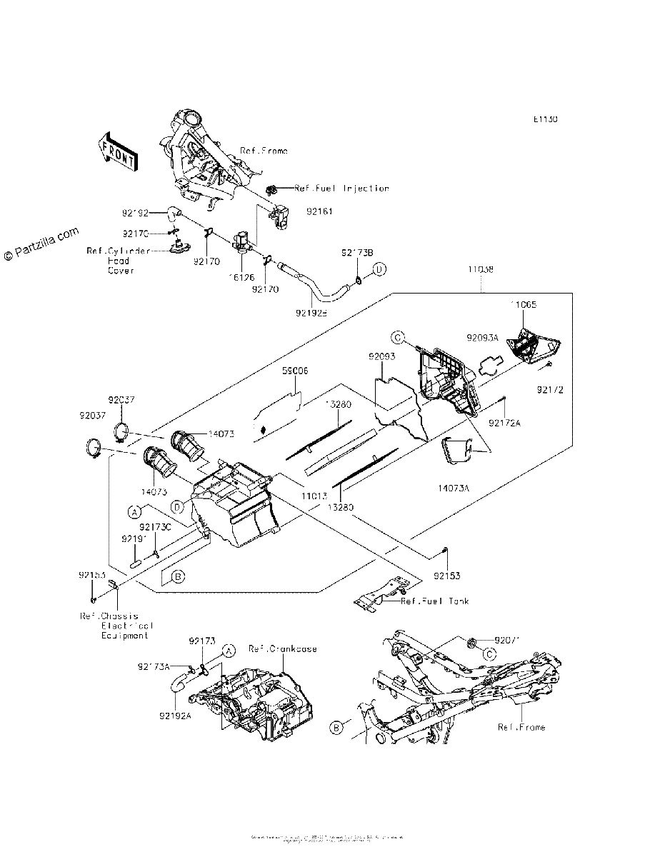 Diagrama de AIR CLEANER