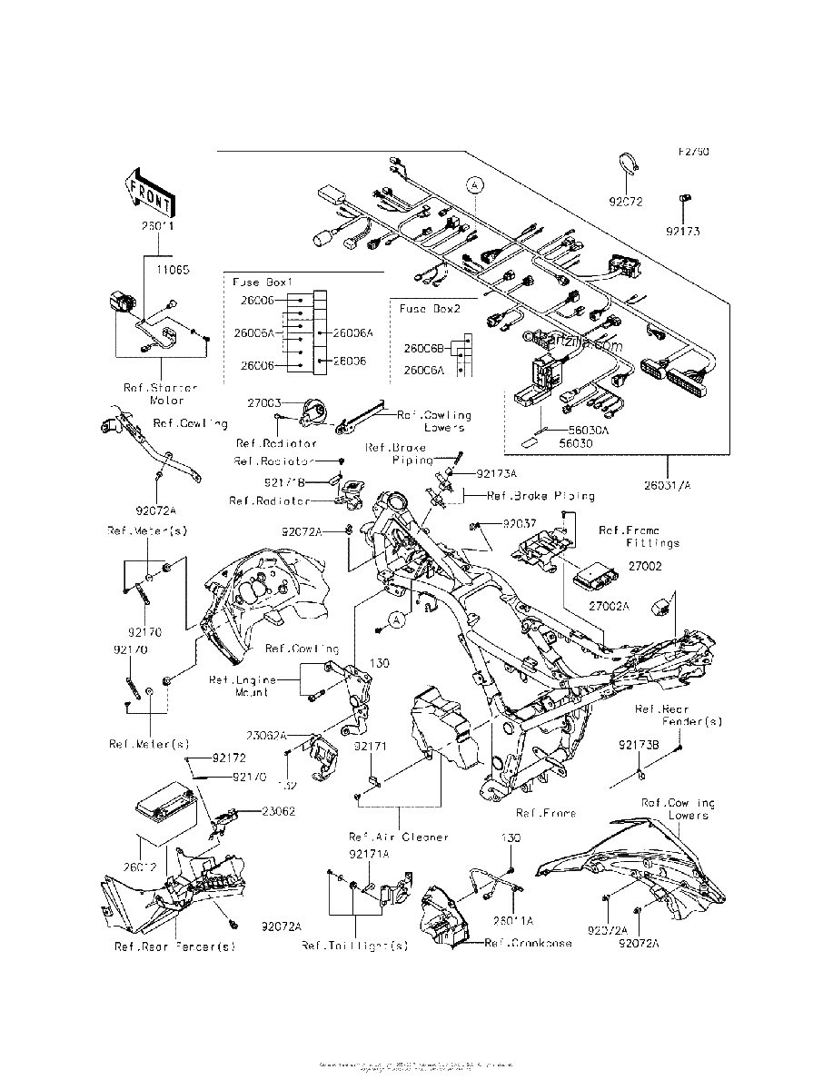 Diagrama de CHASSIS ELECTRICAL EQUIPMENT