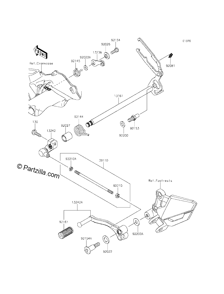 Diagrama de GEAR CHANGE MECHANISM