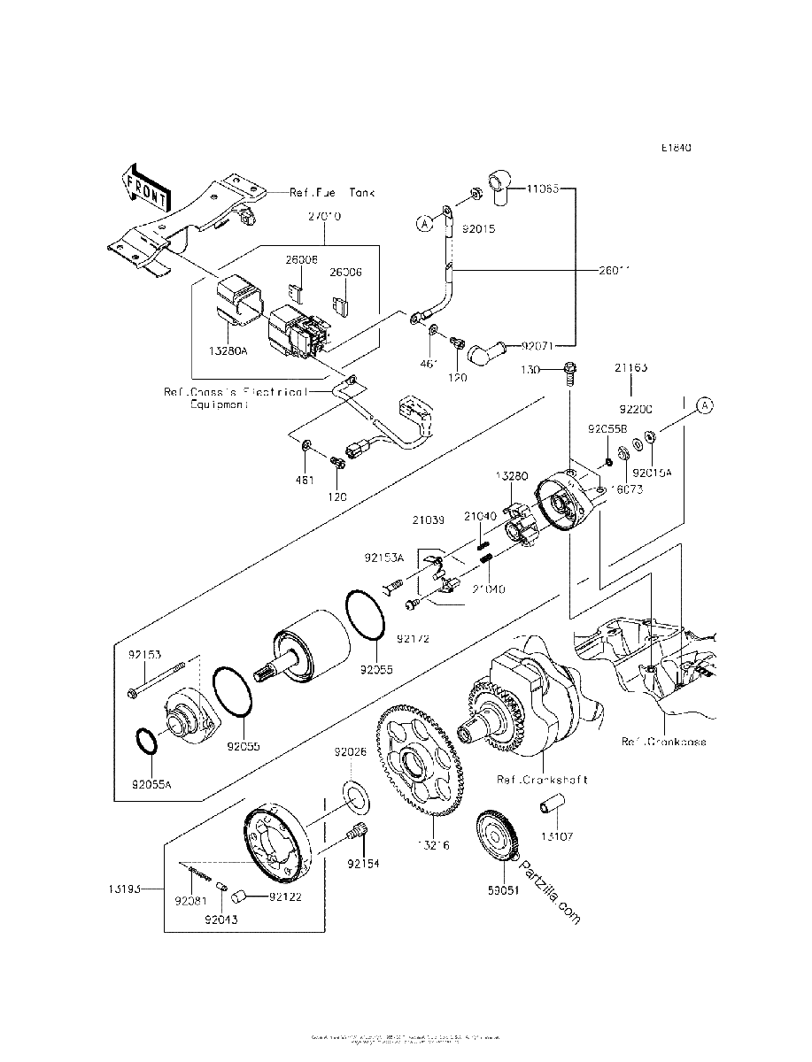 Diagrama de STARTER MOTOR