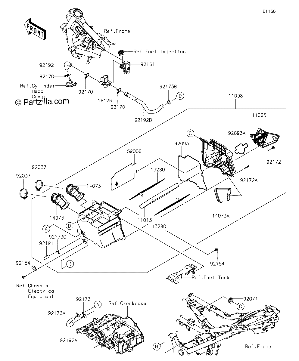 Diagrama de AIR CLEANER