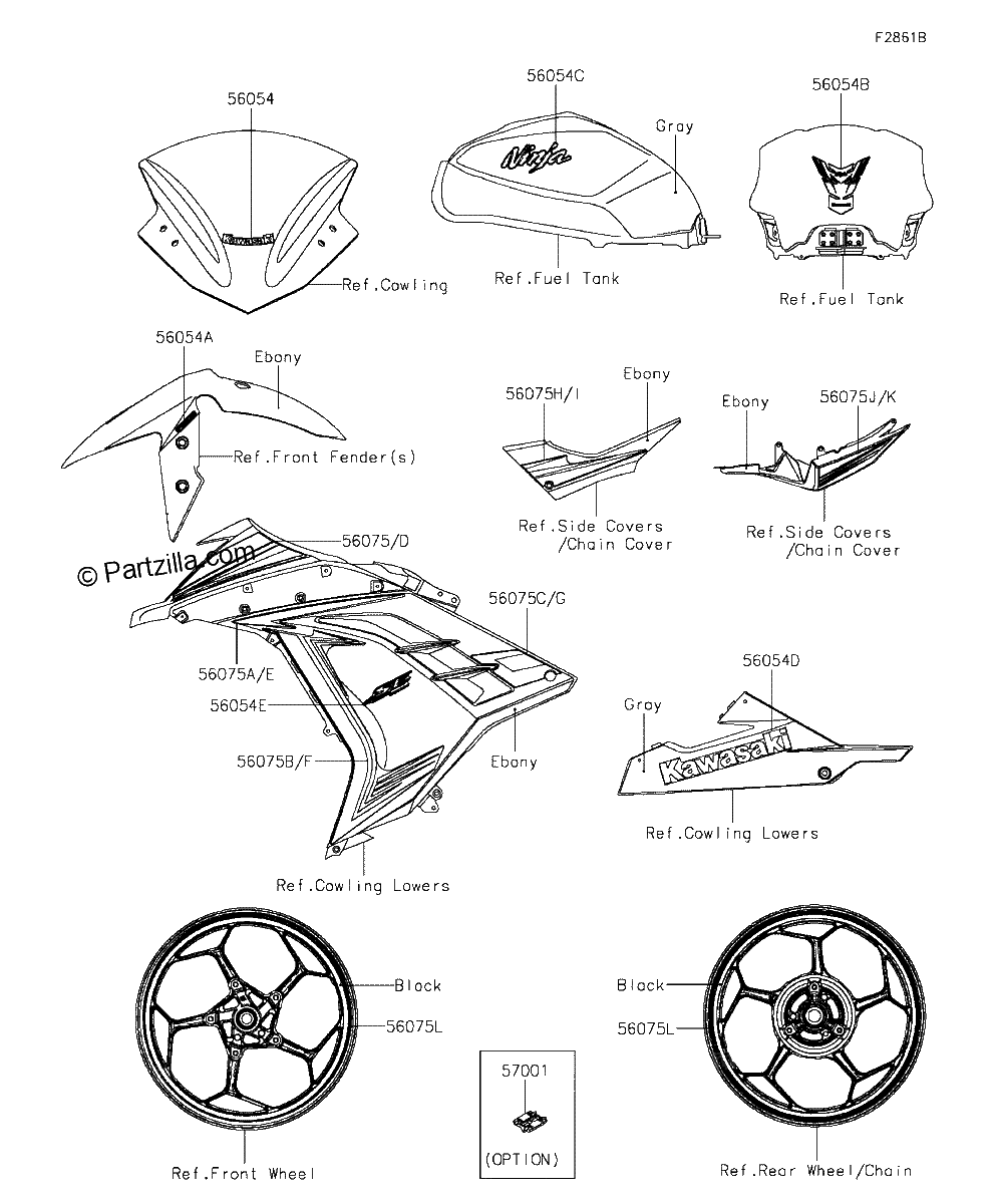 Diagrama de DECALS GRAY BFSA