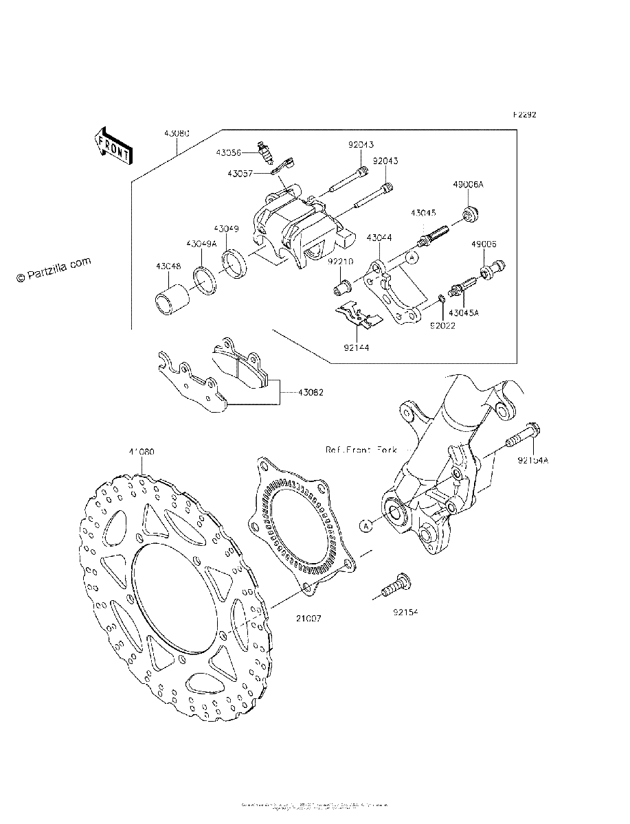 Diagrama de FRONT BRAKE