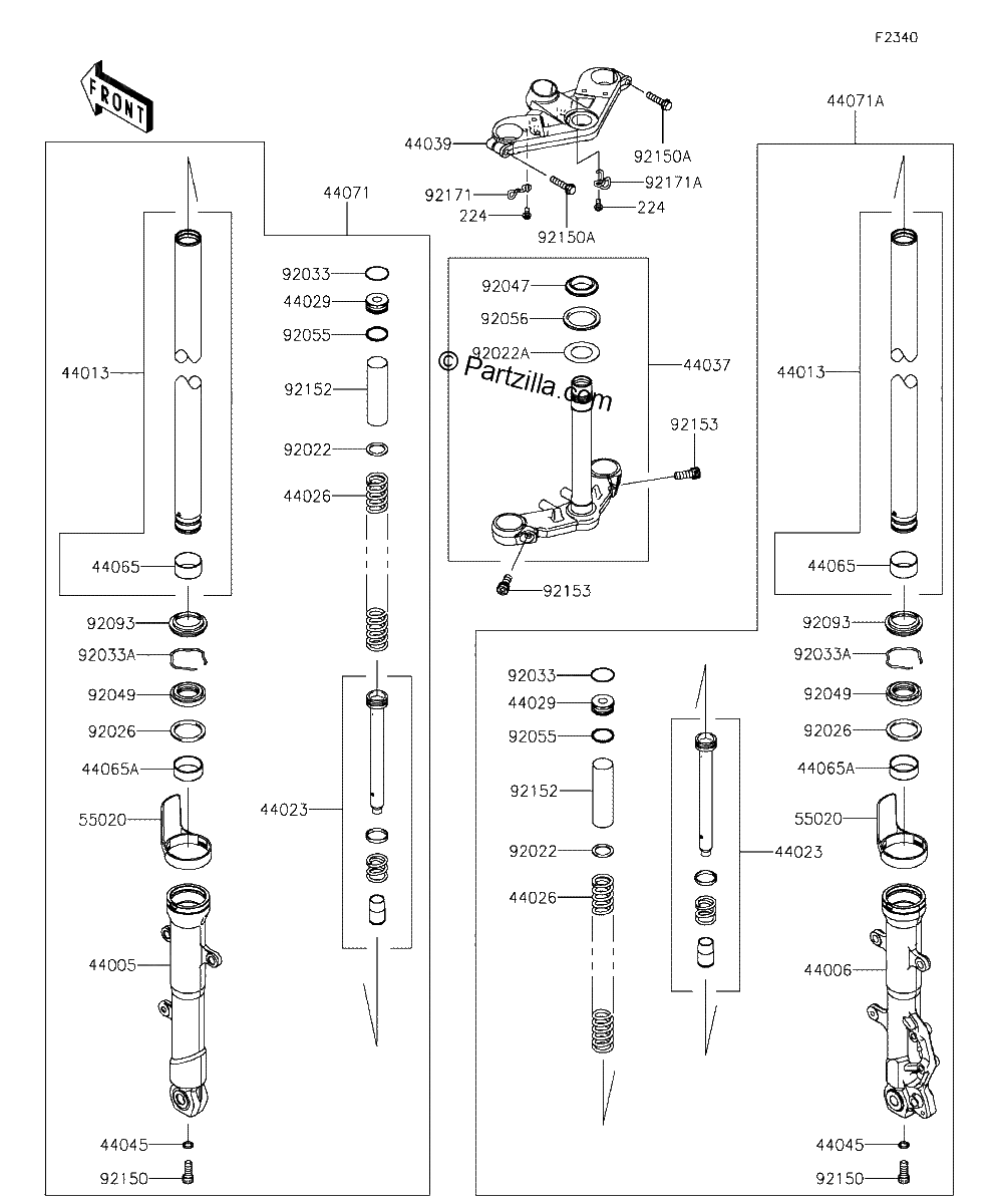 Diagrama de FRONT FORK
