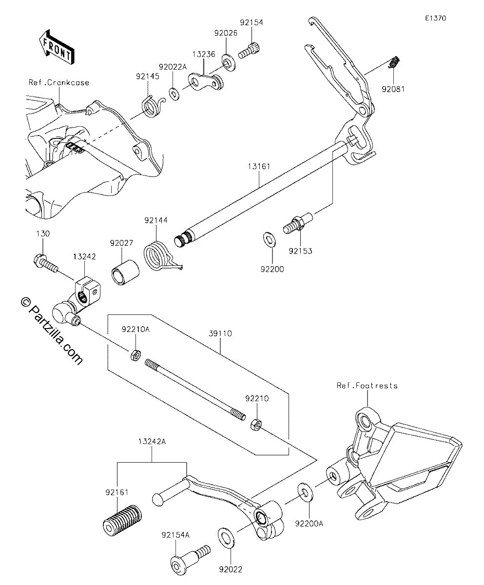Diagrama de GEAR CHANGE MECHANISM
