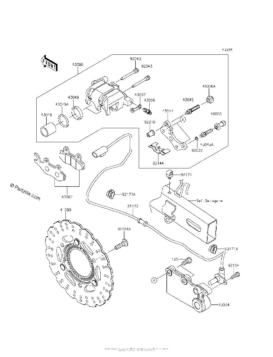 Diagrama de REAR BRAKE