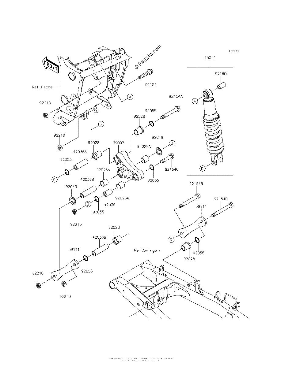 Diagrama de SUSPENSION SHOCK ABSORBER