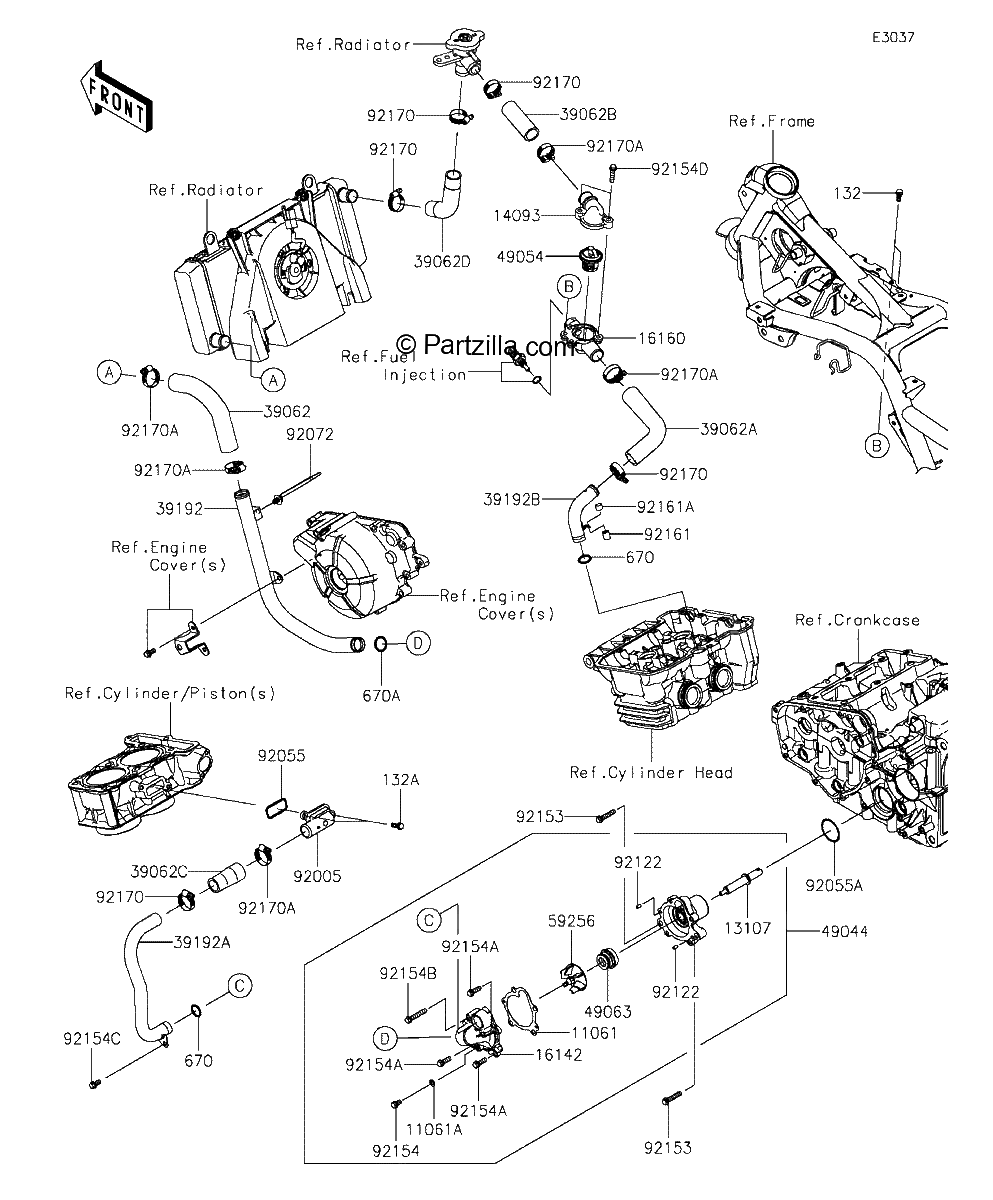 Diagrama de WATER PIPE EX300AEA39567