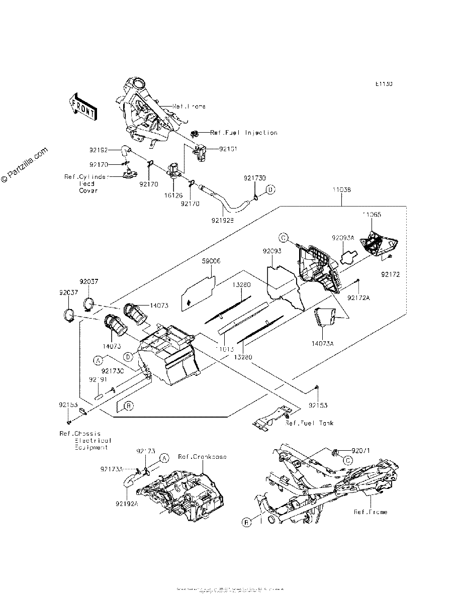 Diagrama de AIR CLEANER