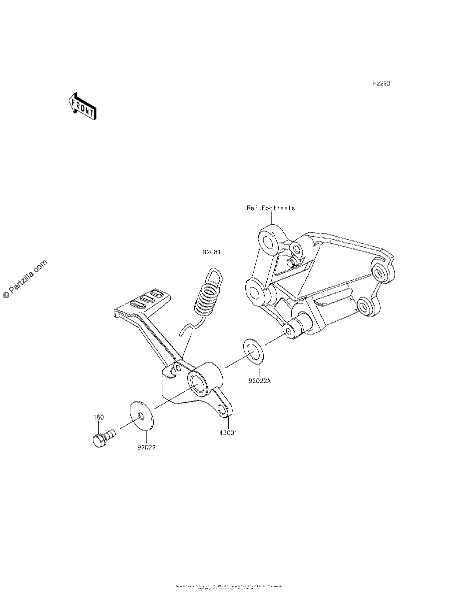 Diagrama de BRAKE PEDAL TORQUE LINK