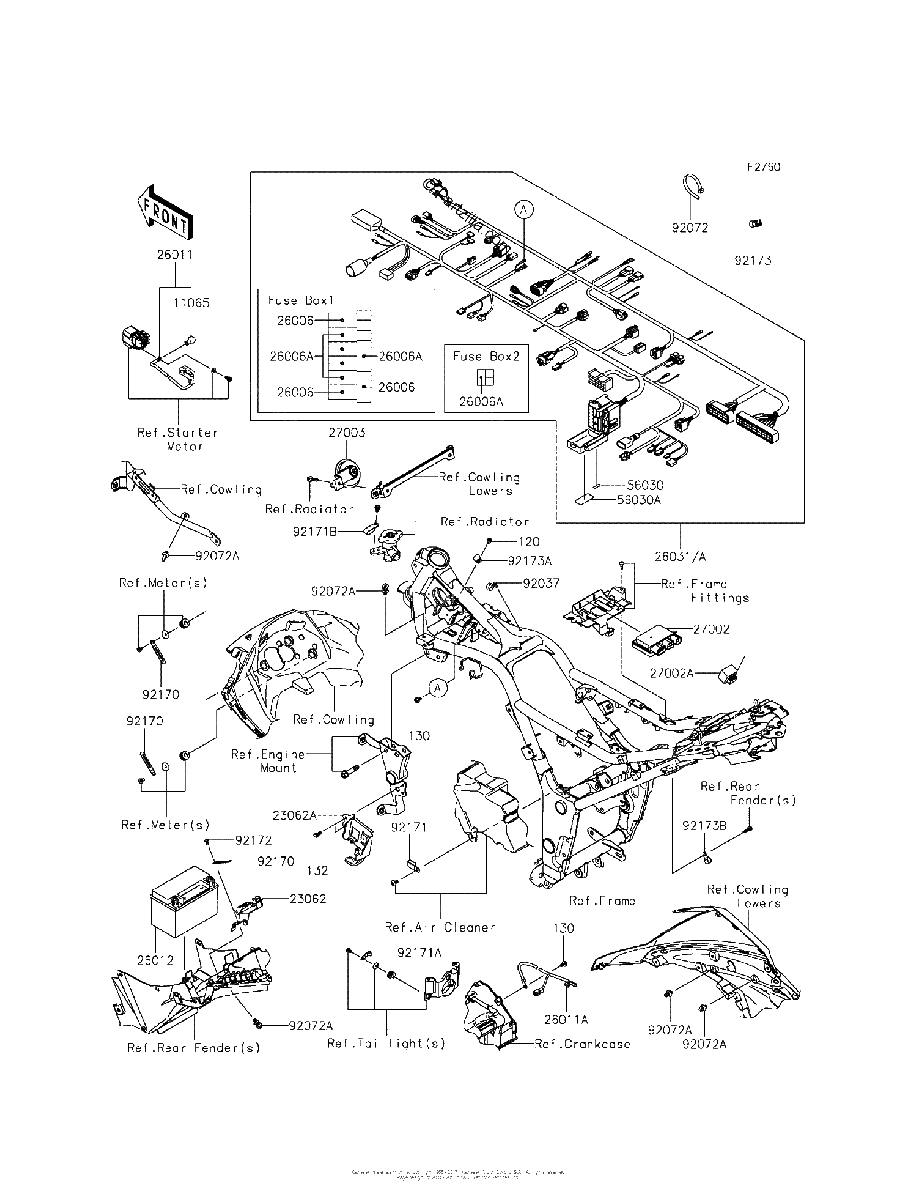 Diagrama de CHASSIS ELECTRICAL EQUIPMENT