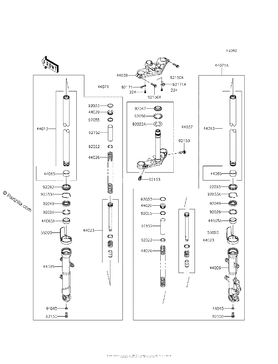 Diagrama de FRONT FORK